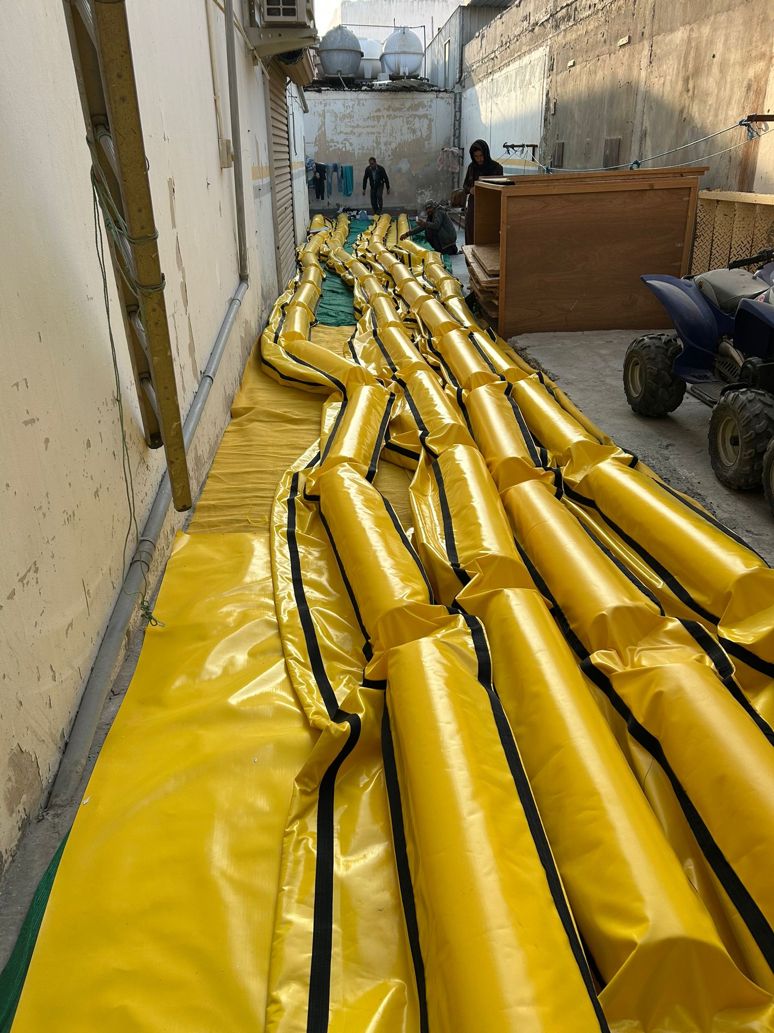Custom silt curtains manufactured for NASS
